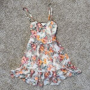 Floral Sundress, Flowy, Layered, Cute